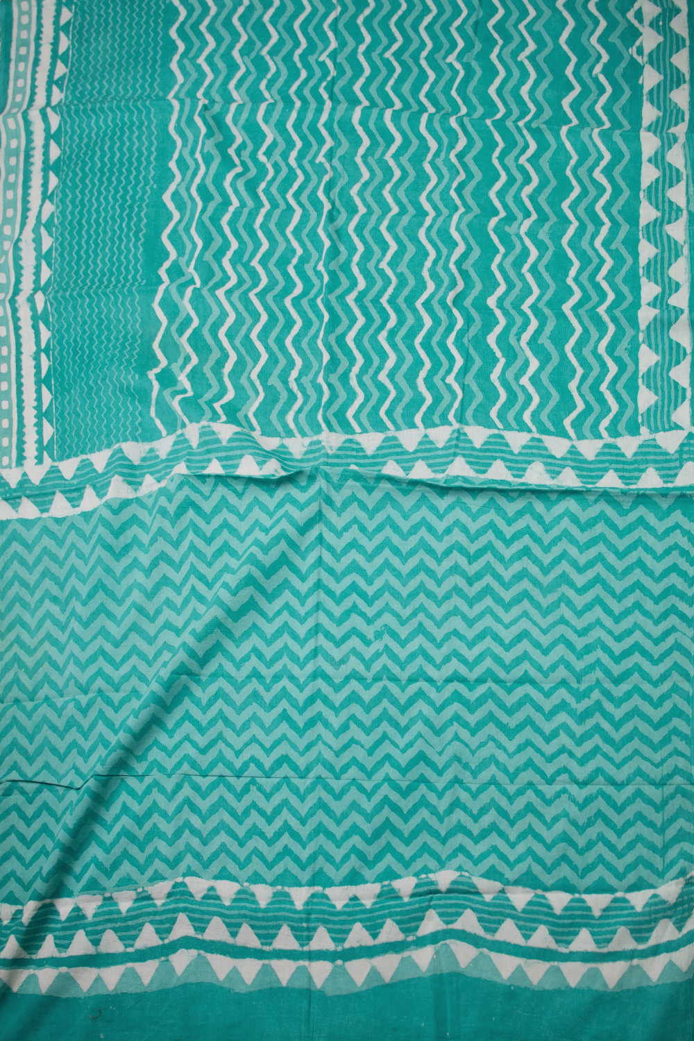Block Printed Cotton Saree - Matkatus 