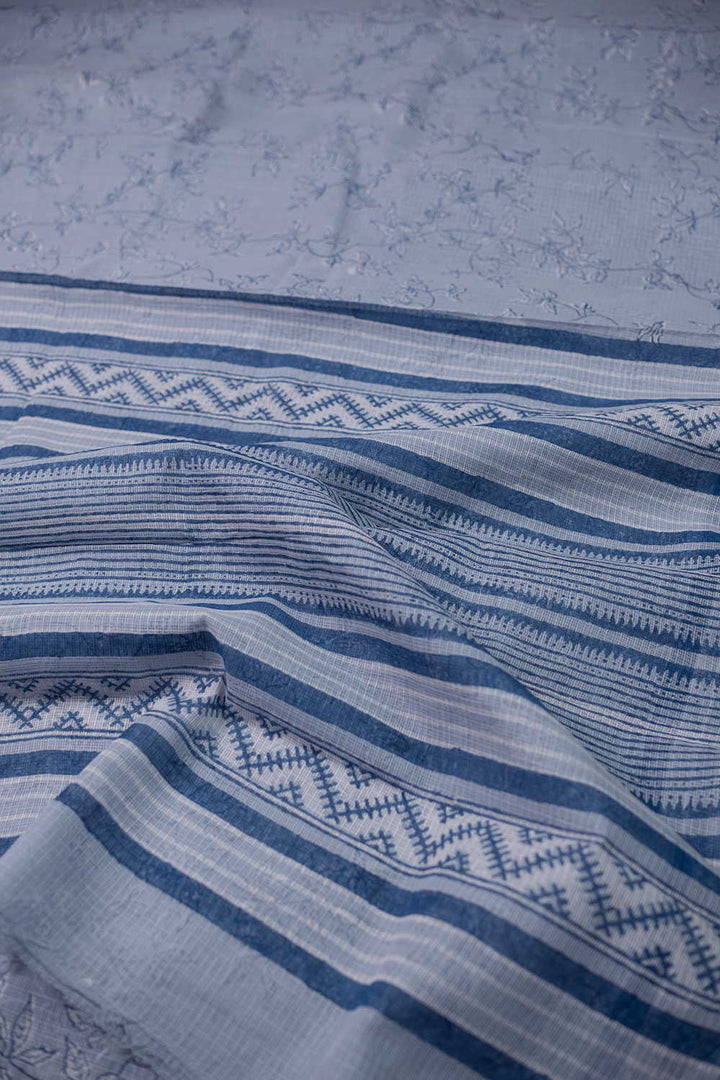 Block Printed Cotton Saree - Matkatus 