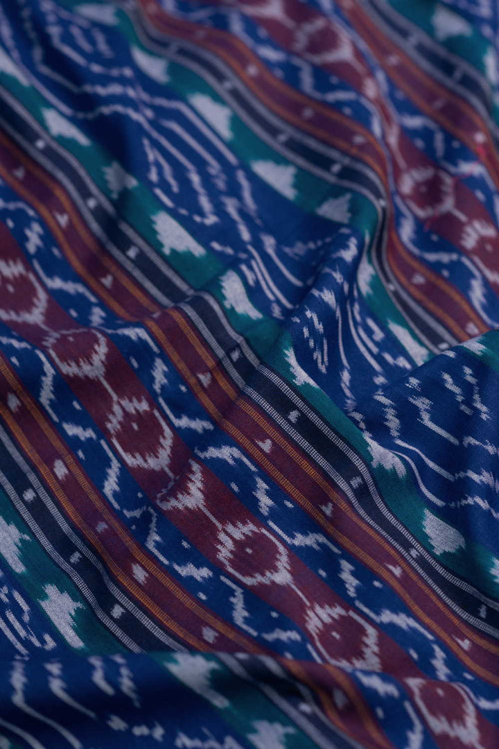 Patterned Pochampally Ikat Cotton Fabric