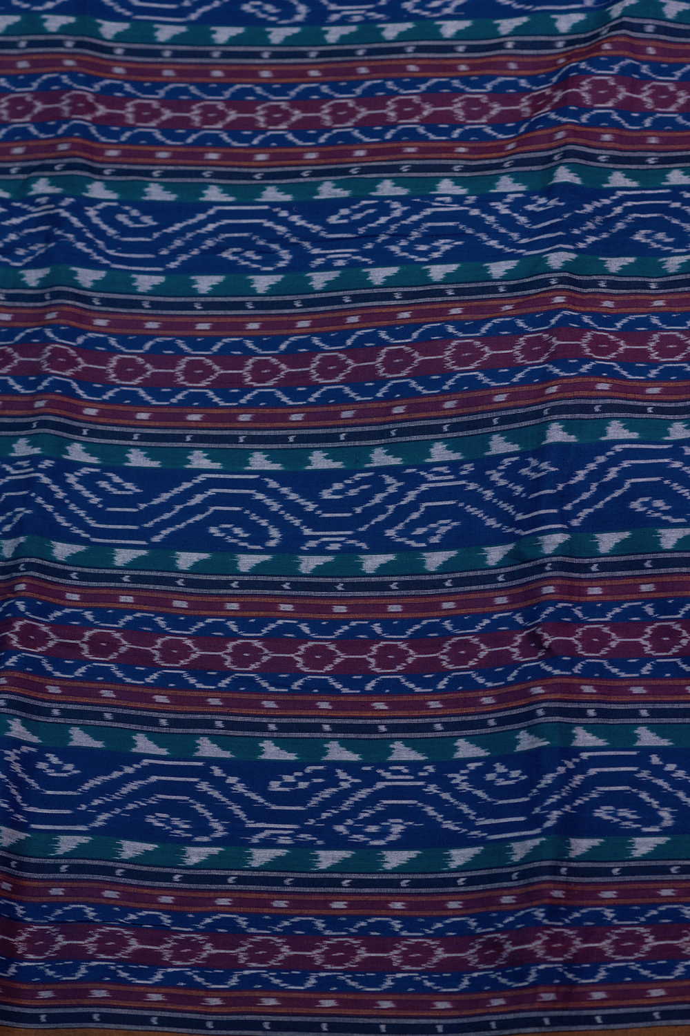 Patterned Pochampally Ikat Cotton Fabric