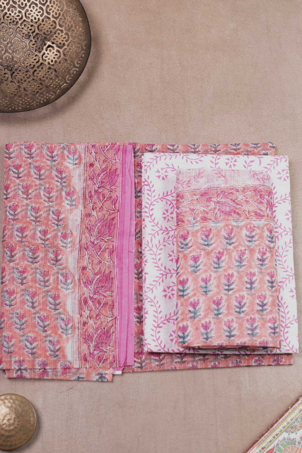 Block Printed Cotton Suits - Matkatus 