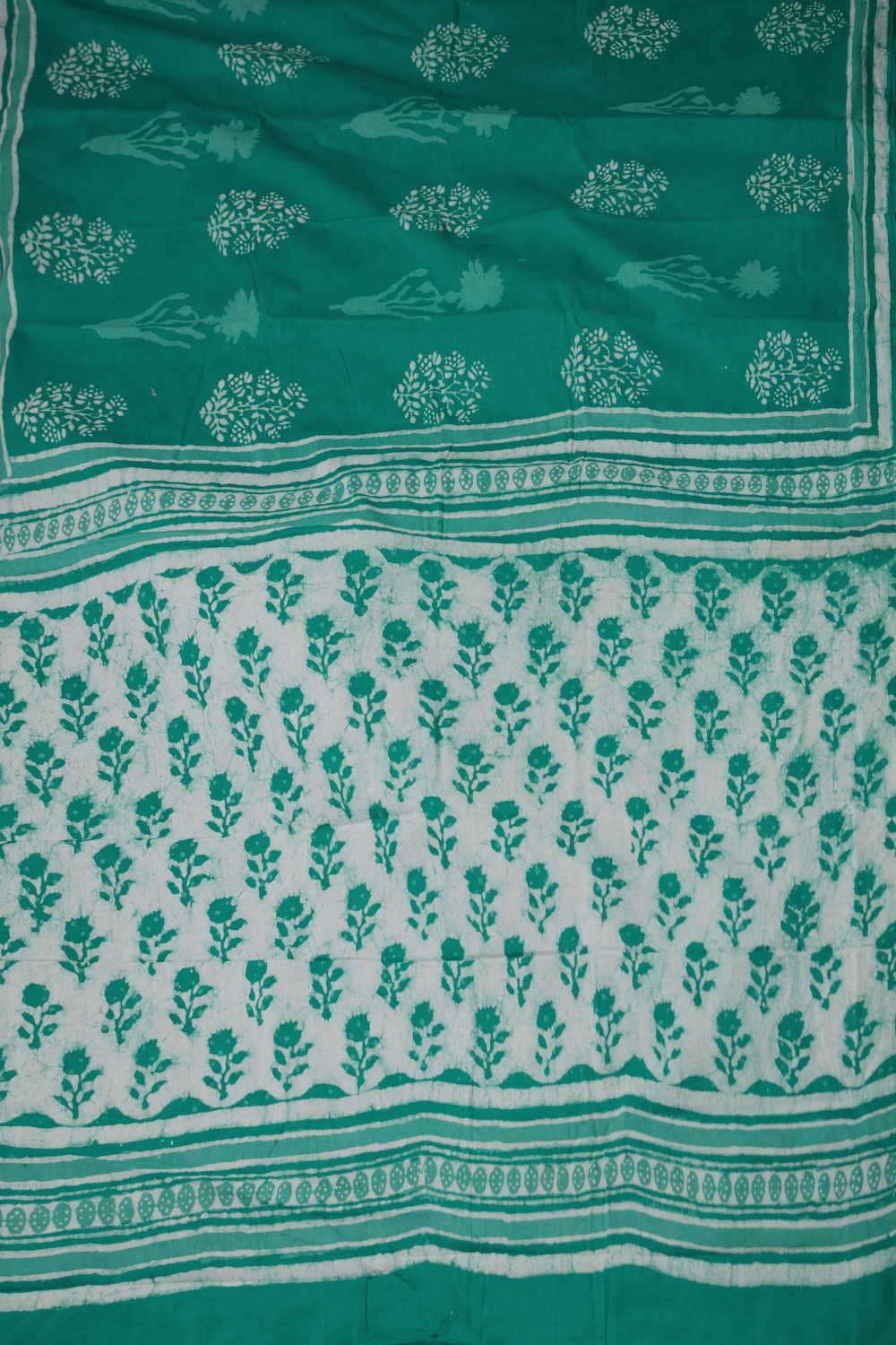 Block Printed Cotton Saree - Matkatus
