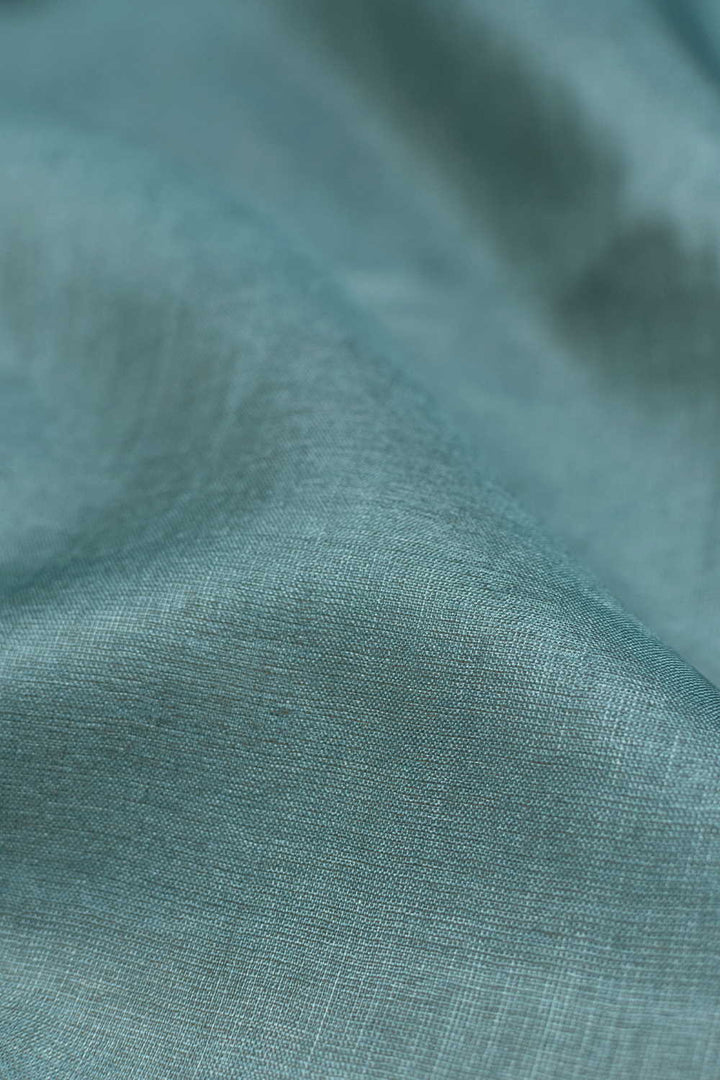 Peacock Green Tussar Fabric -  0.7m
