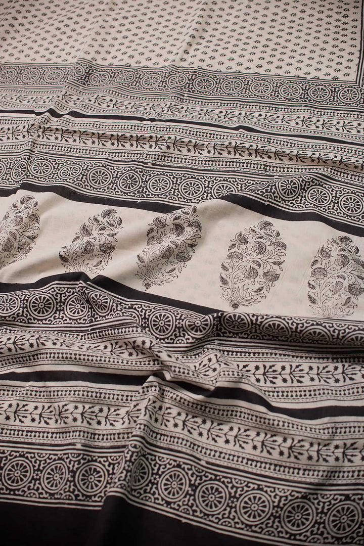 Block Printed Cotton Sarees - Matkatus 