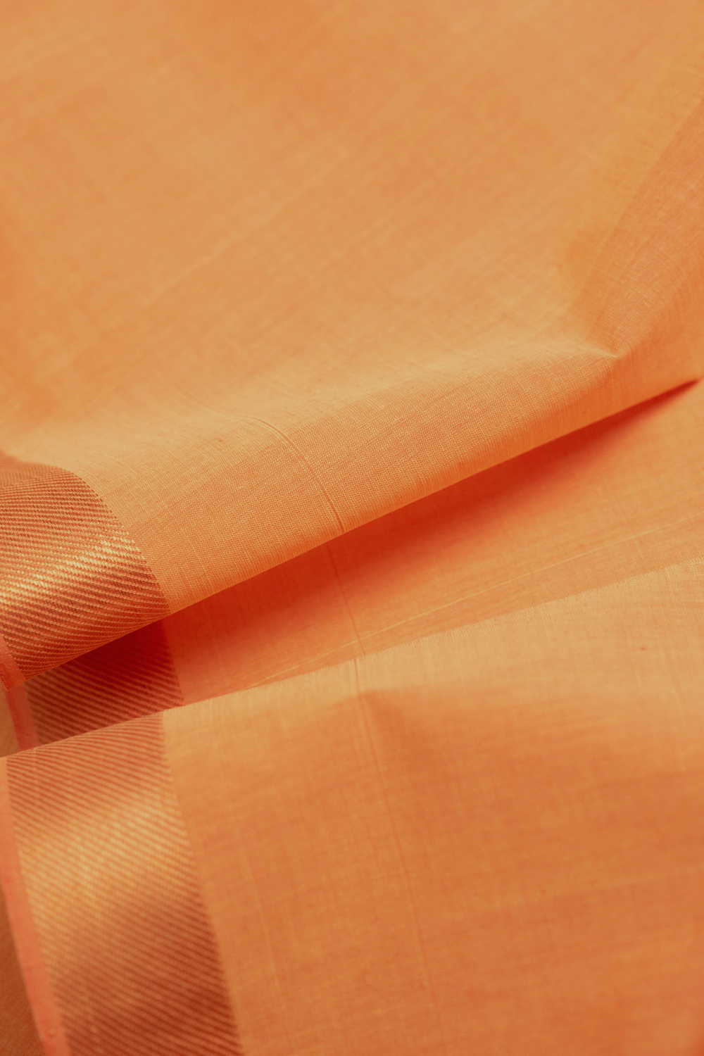 Yellow Shade Mangalagiri Border Cotton Fabric