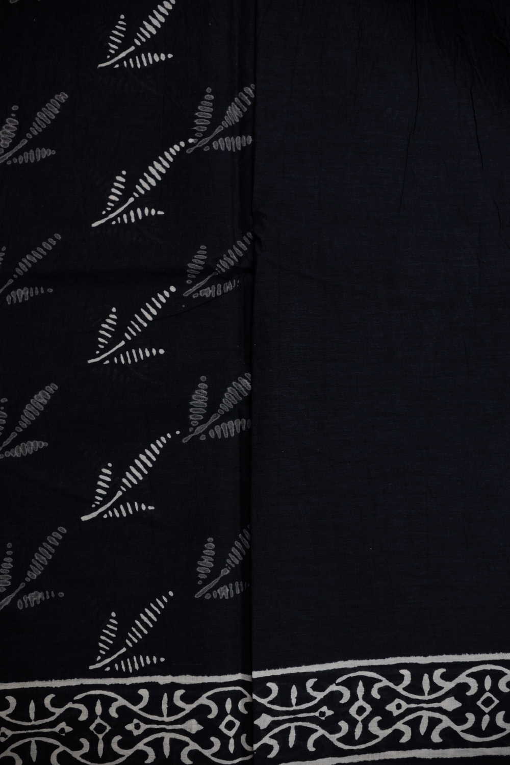 Shadow Leaf's Block Printed Mul Cotton saree