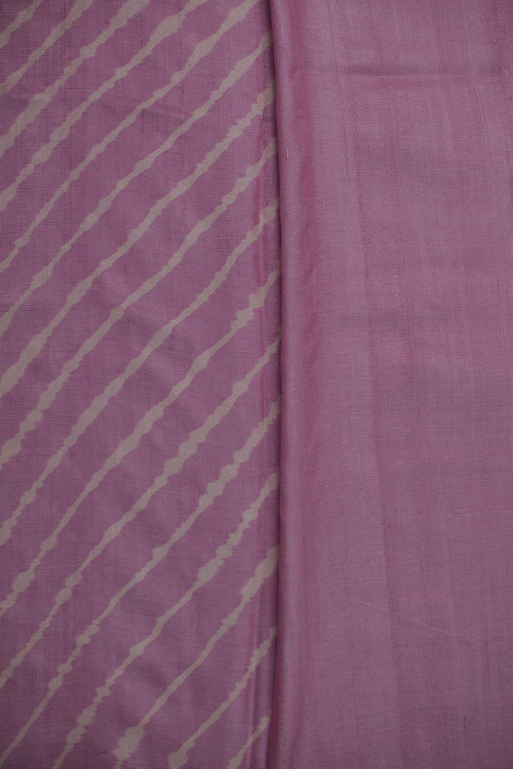 Striped Pink Leheriya Tussar saree