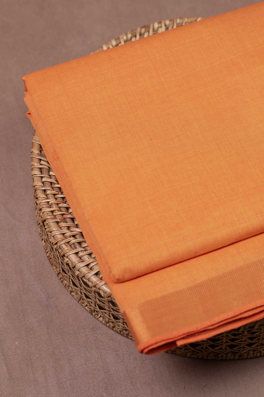 Yellow Shade Mangalagiri Border Cotton Fabric