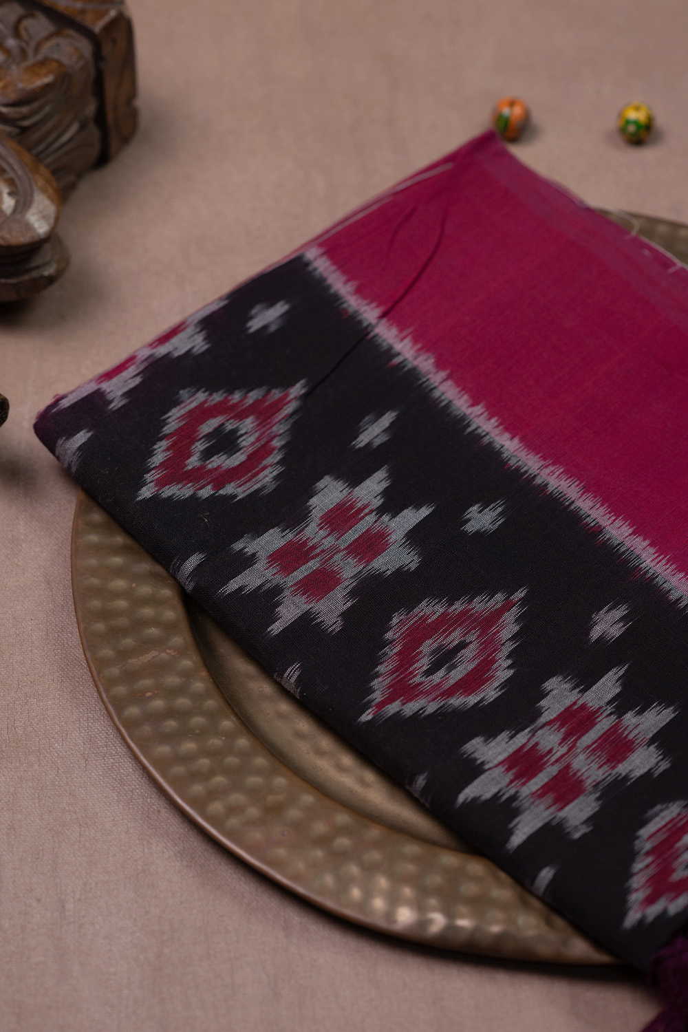 Ikat Cotton Dupatta - Matkatus 