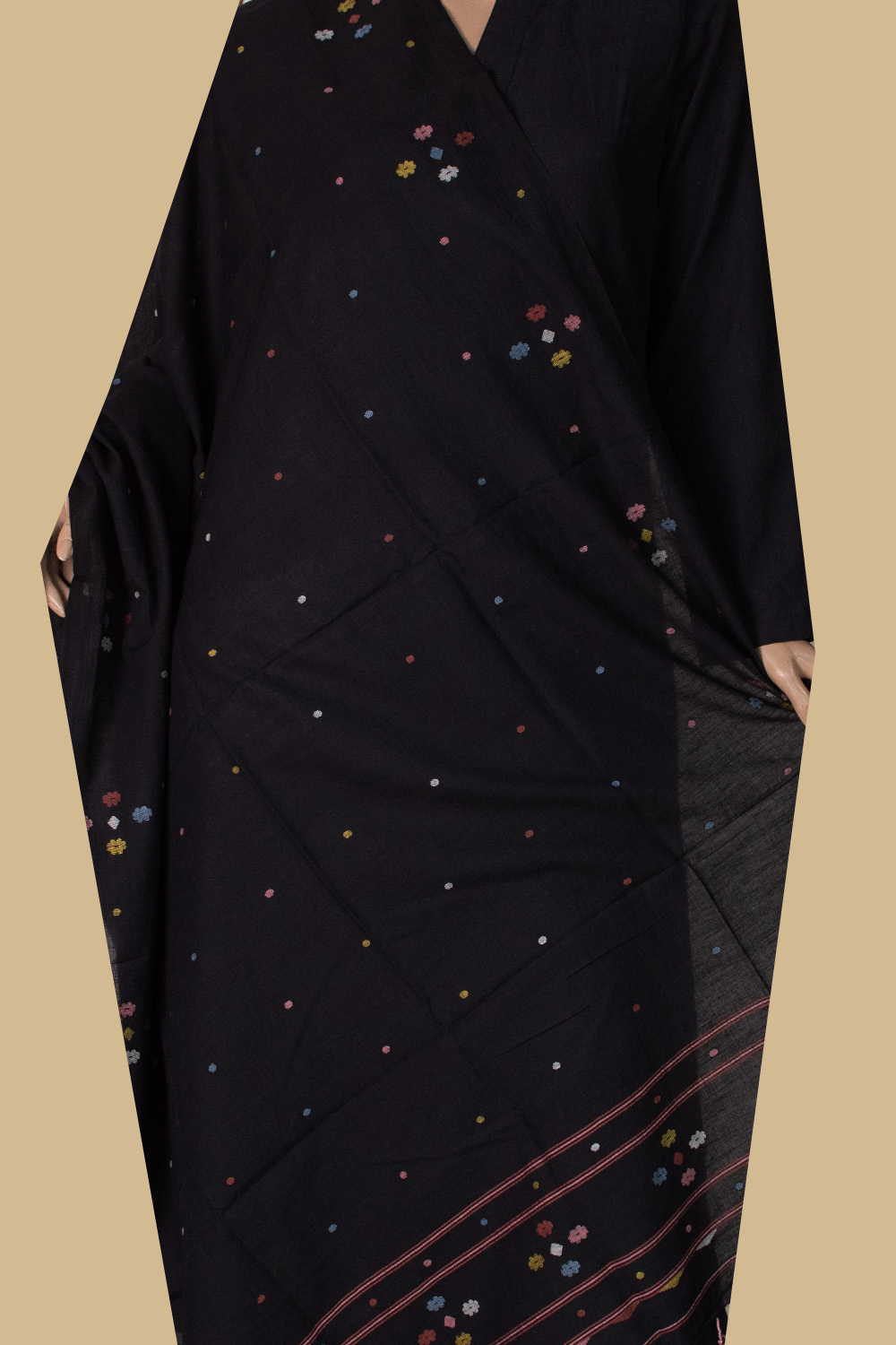 Jamdani Cotton Dupatta - Matkatus