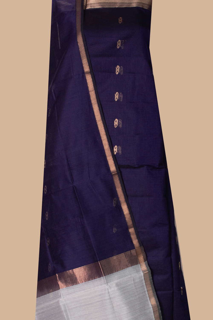 Maheshwari Silk Cotton Top & Dupatta - Matkatus 