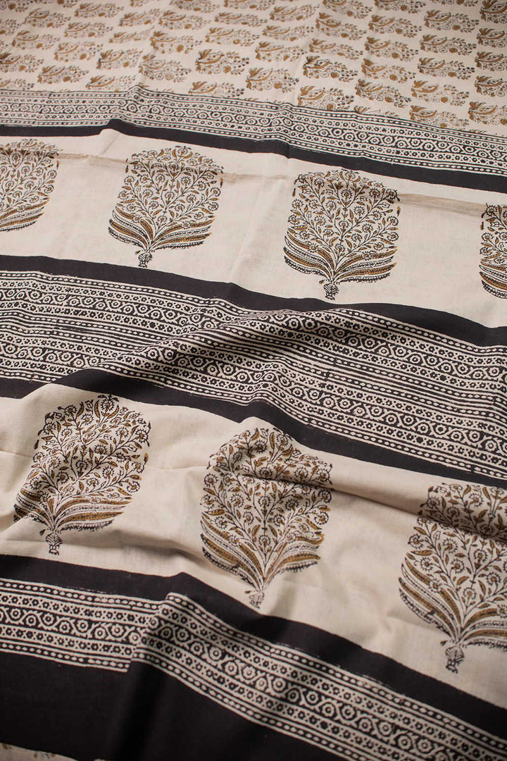 Block Printed Cotton Sarees - Matkatus 