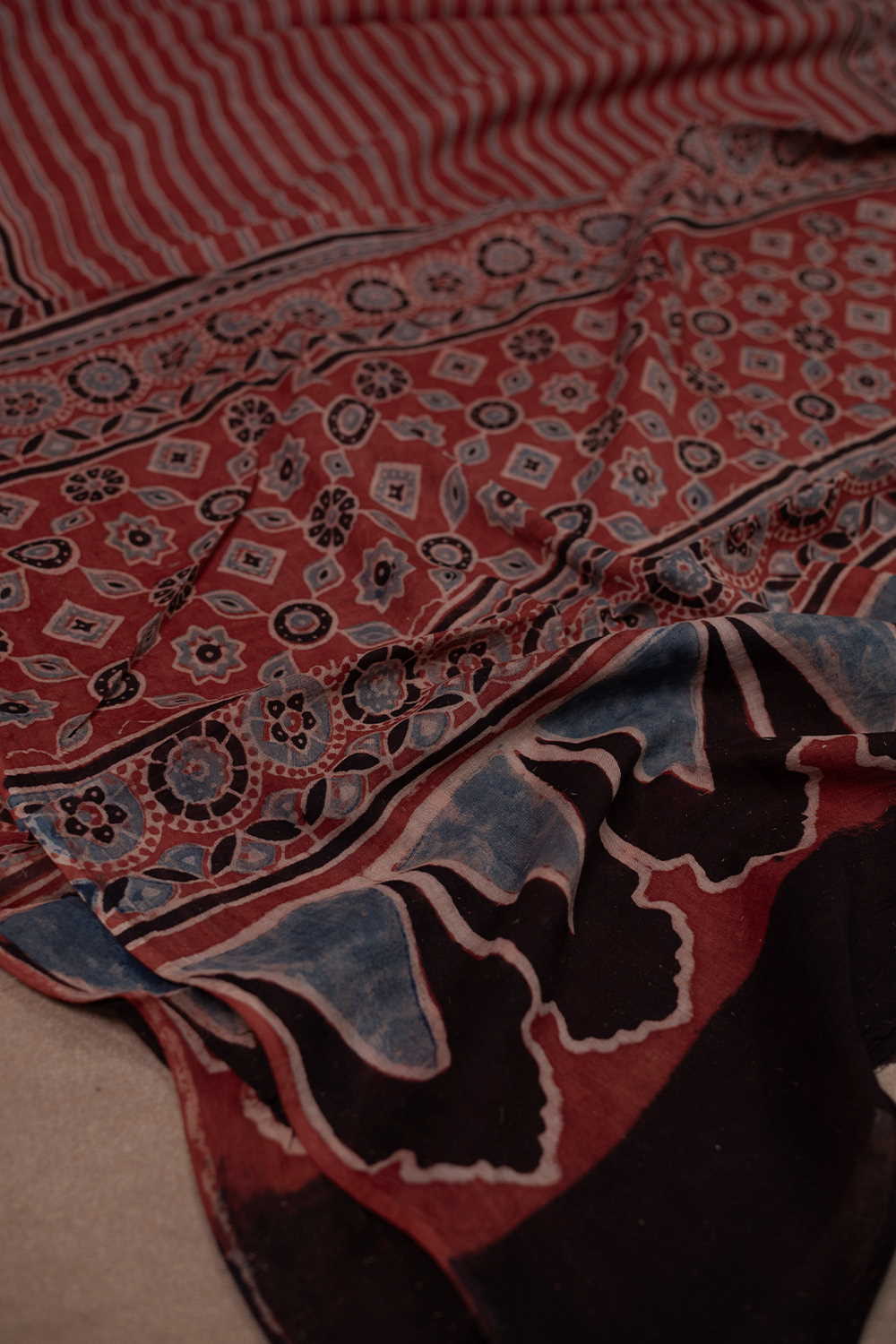 Block Printed Dupattas - Matkatus 