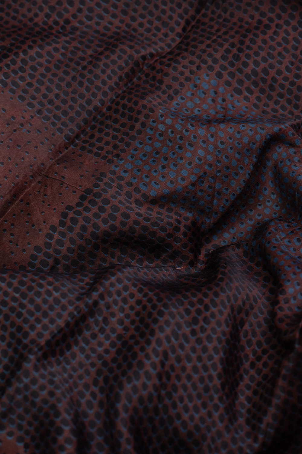 Block Printed Silk Cotton Fabric - Matkatus 