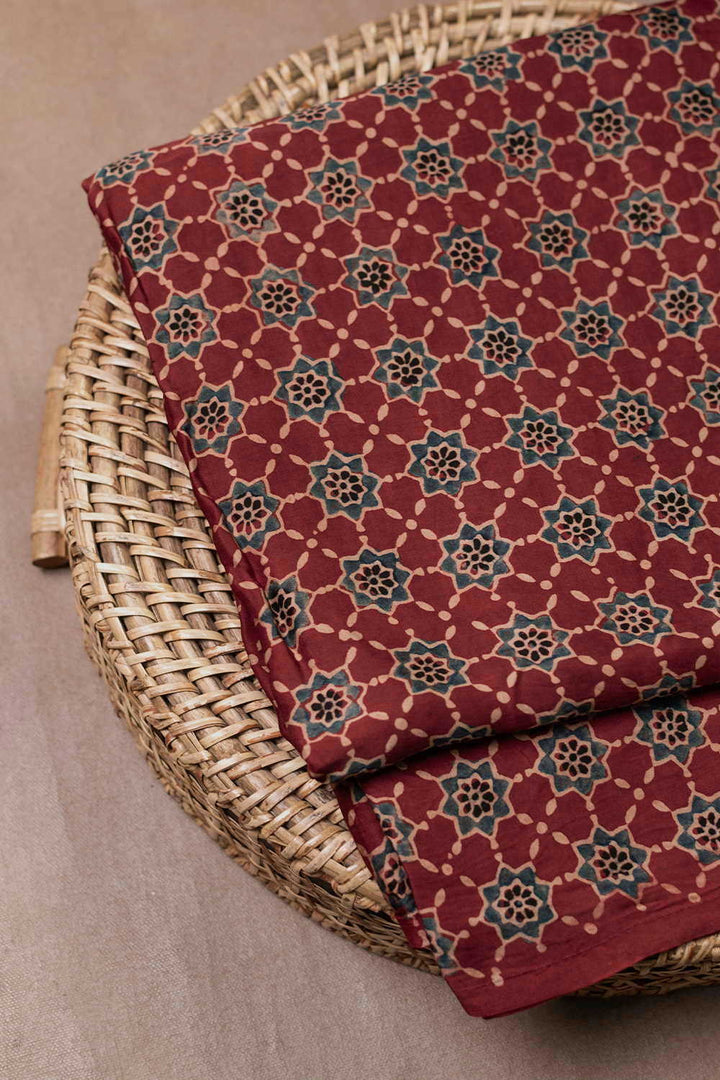 Ajrak Modal Silk Fabric - Matkatus 