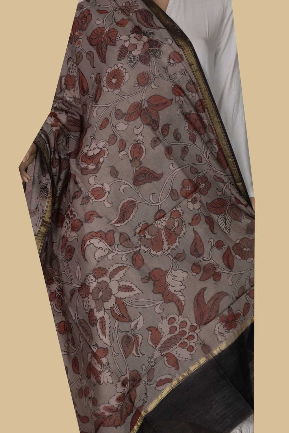 Hand Painted Dupatta - Matkatus 