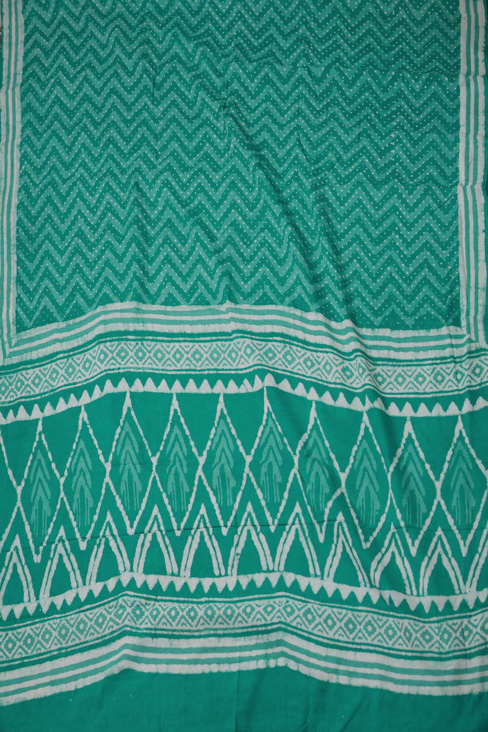 Block Printed Cotton Saree - Matkatus