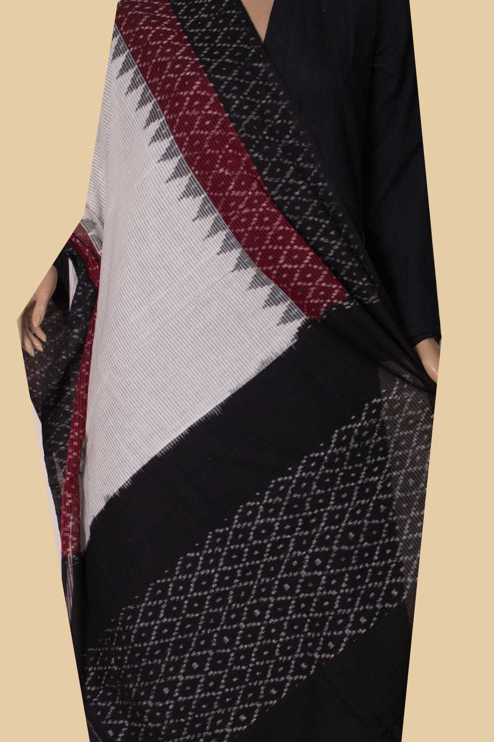 Ikat Cotton Dupatta - Matkatus