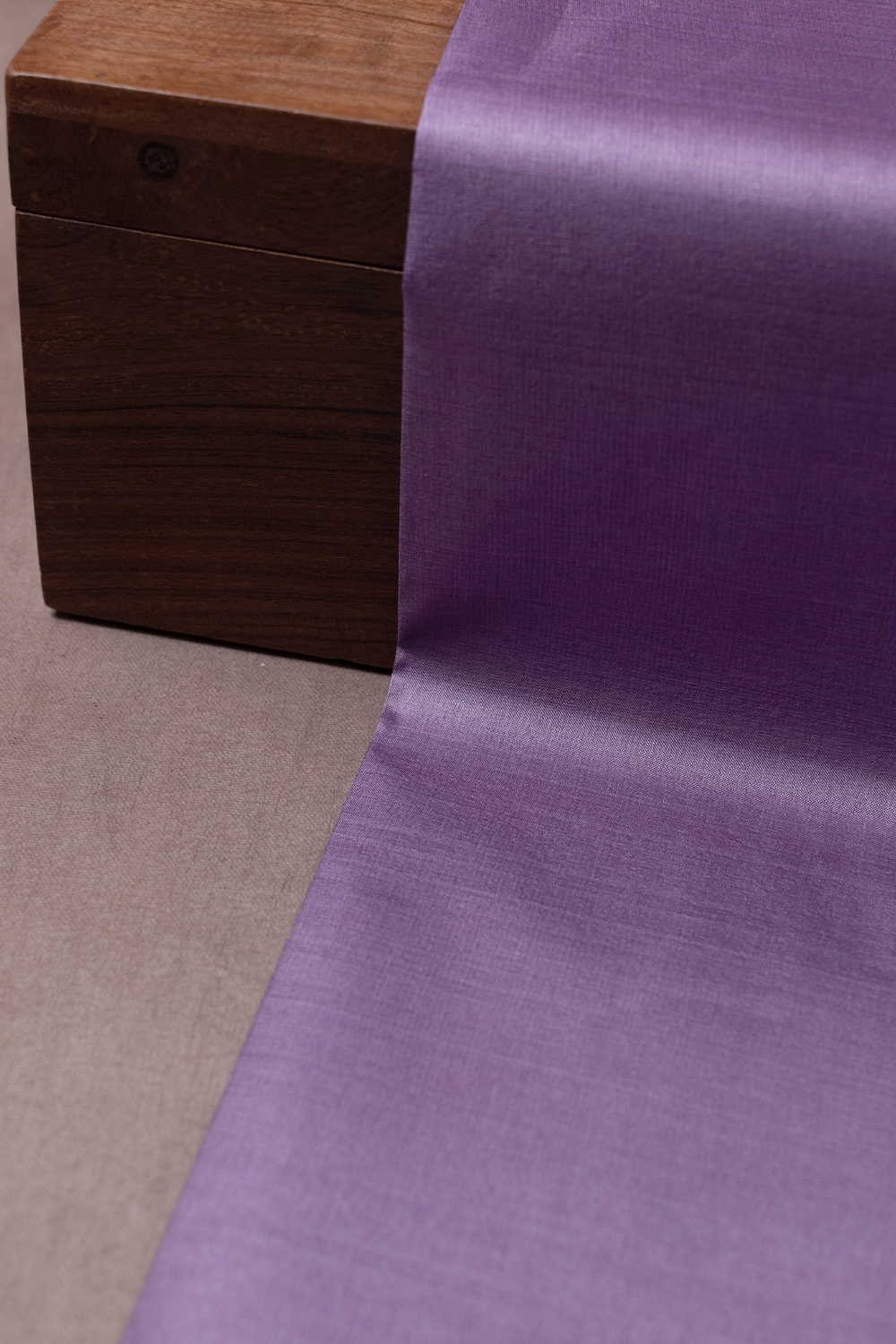 Lavender Purple Handwoven Tussar Fabric