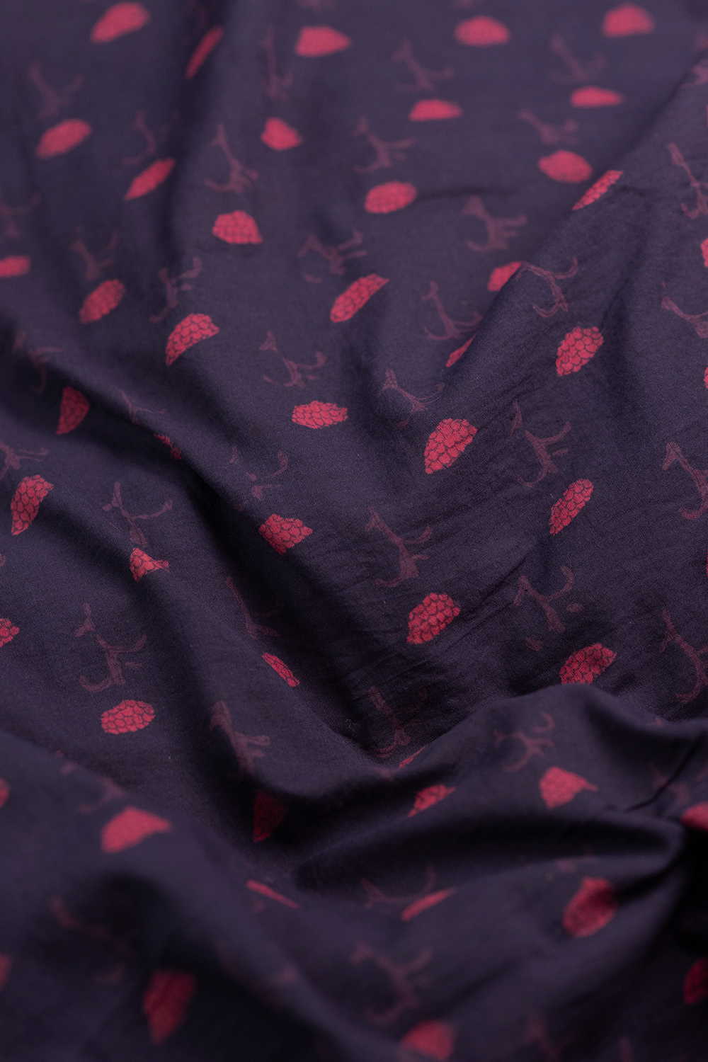 Pink Bloom Dabu Cotton Fabric - 0.8m