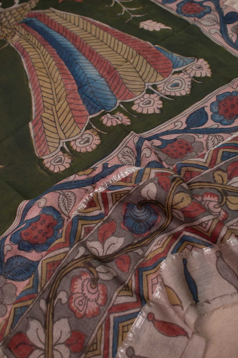 Kalamkari Dupatta - Matkatus 