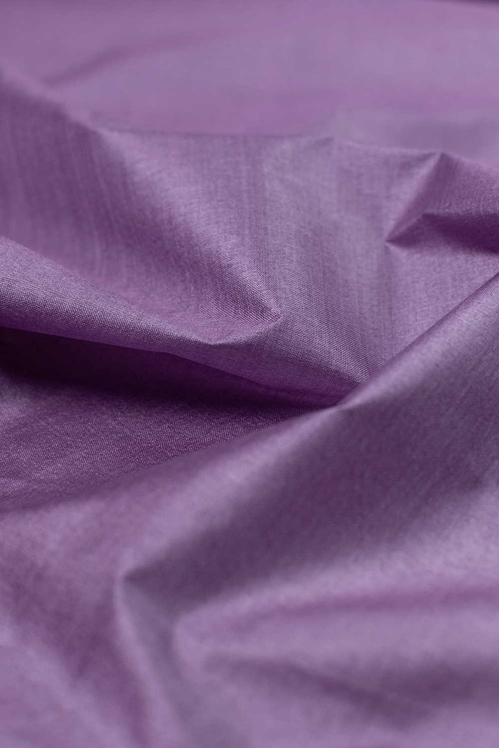Lavender Purple Handwoven Tussar Fabric