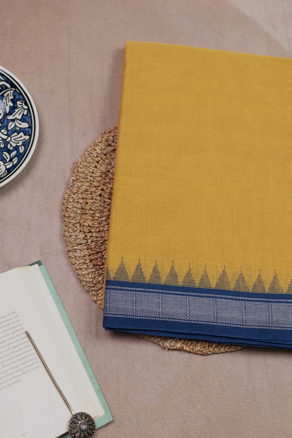 Handspun Cotton Saree - Matkatus 