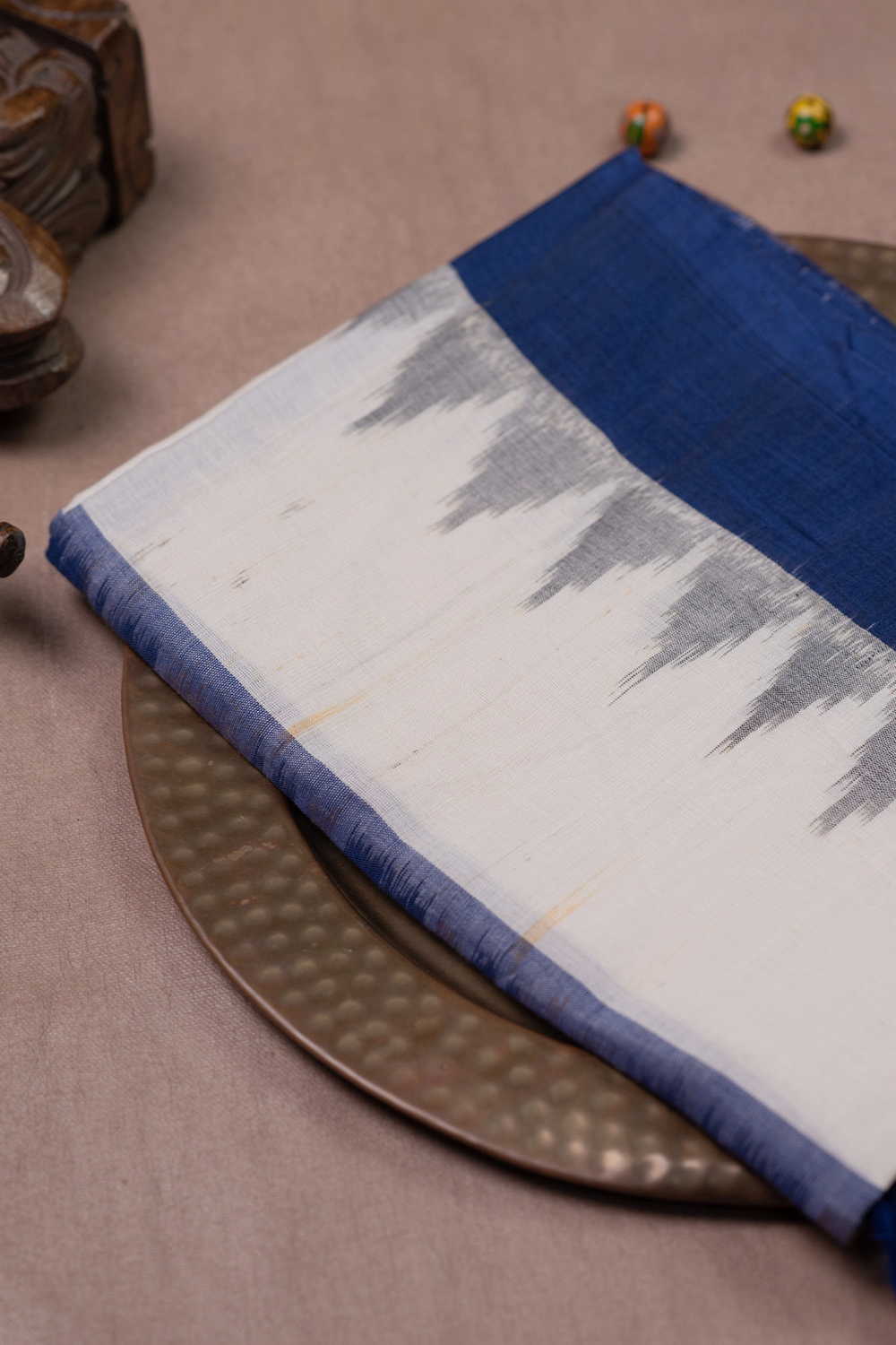 Ikat Cotton Dupatta - Matkatus 