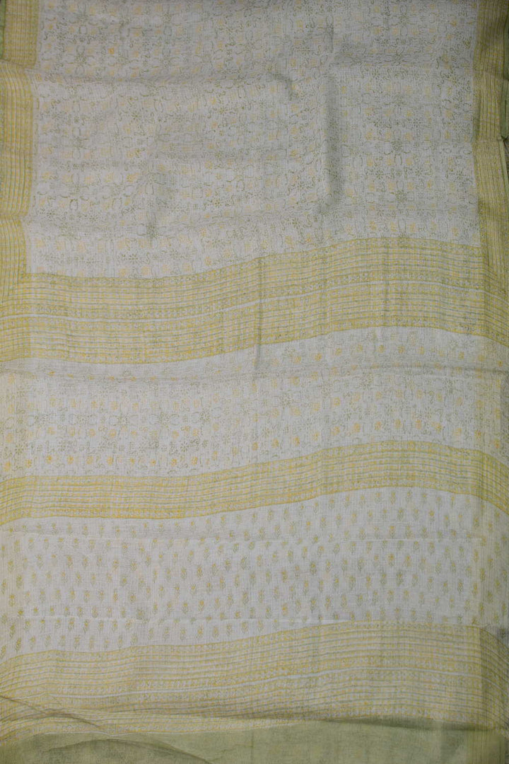 Block Printed Cotton Saree - Matkatus 