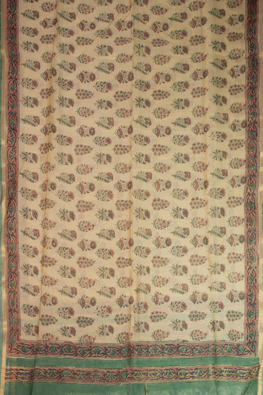 Garden Floral Chanderi Silk Cotton Dupatta
