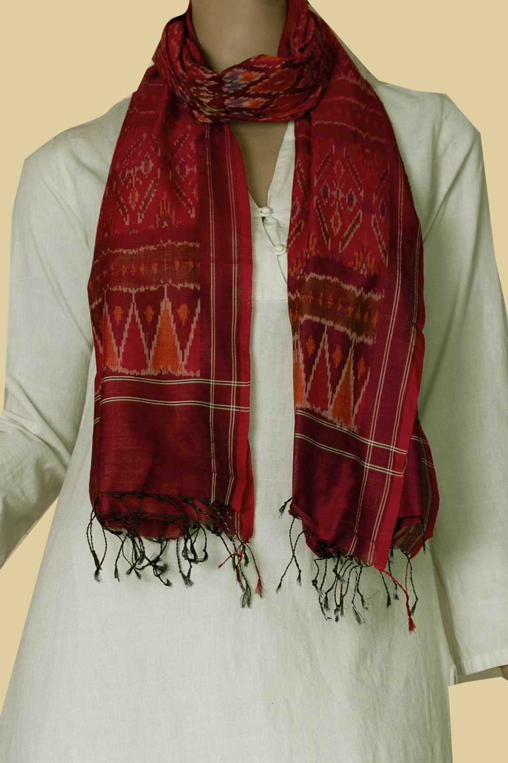 Silk Cotton Stole - Matkatus