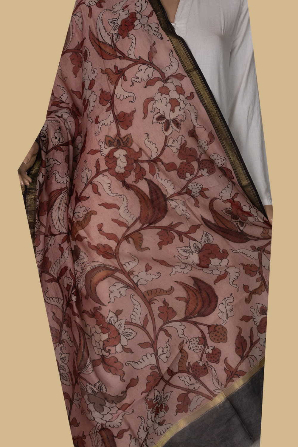 Hand Painted Dupatta - Matkatus 