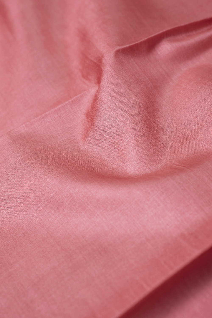 Mild Pink Handwoven Silk Fabric