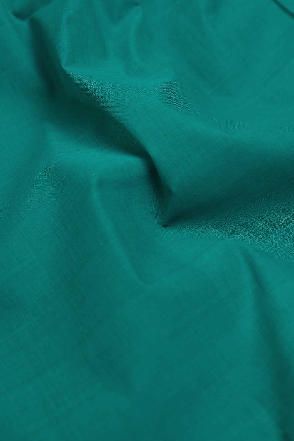 Green - Border Mangalagiri Cotton Fabric