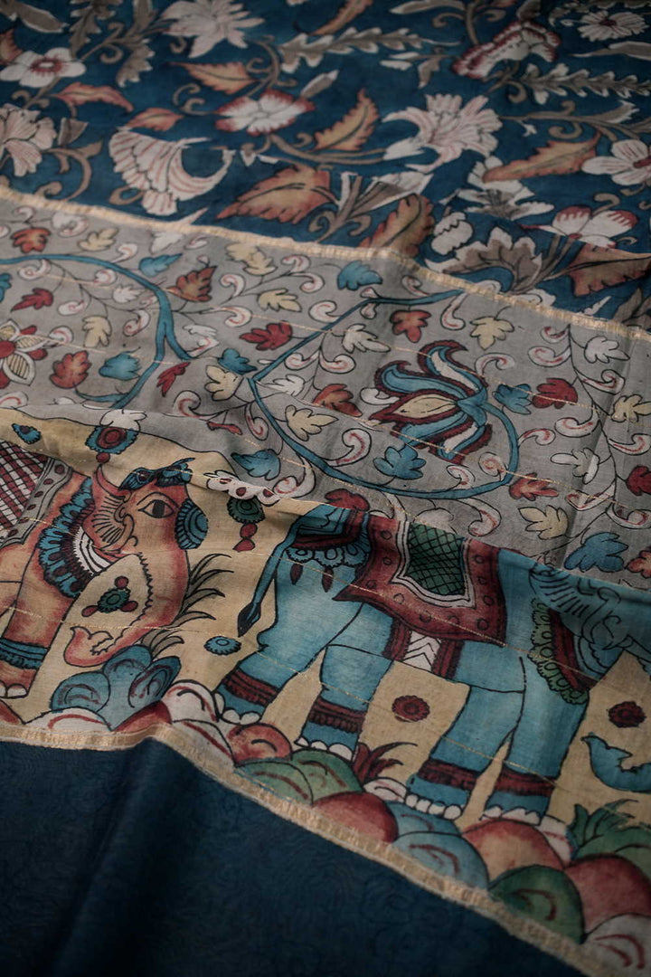 Painted Kalamkari srees - Matkatus 