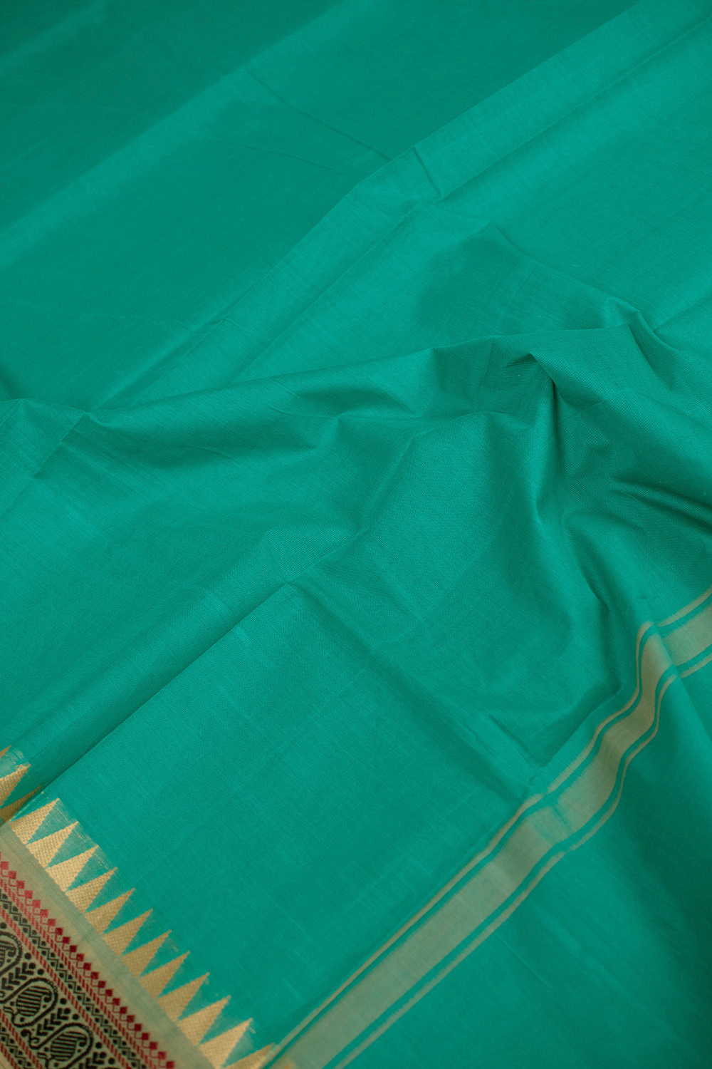 Green Kanchipuram Cotton Dupatta