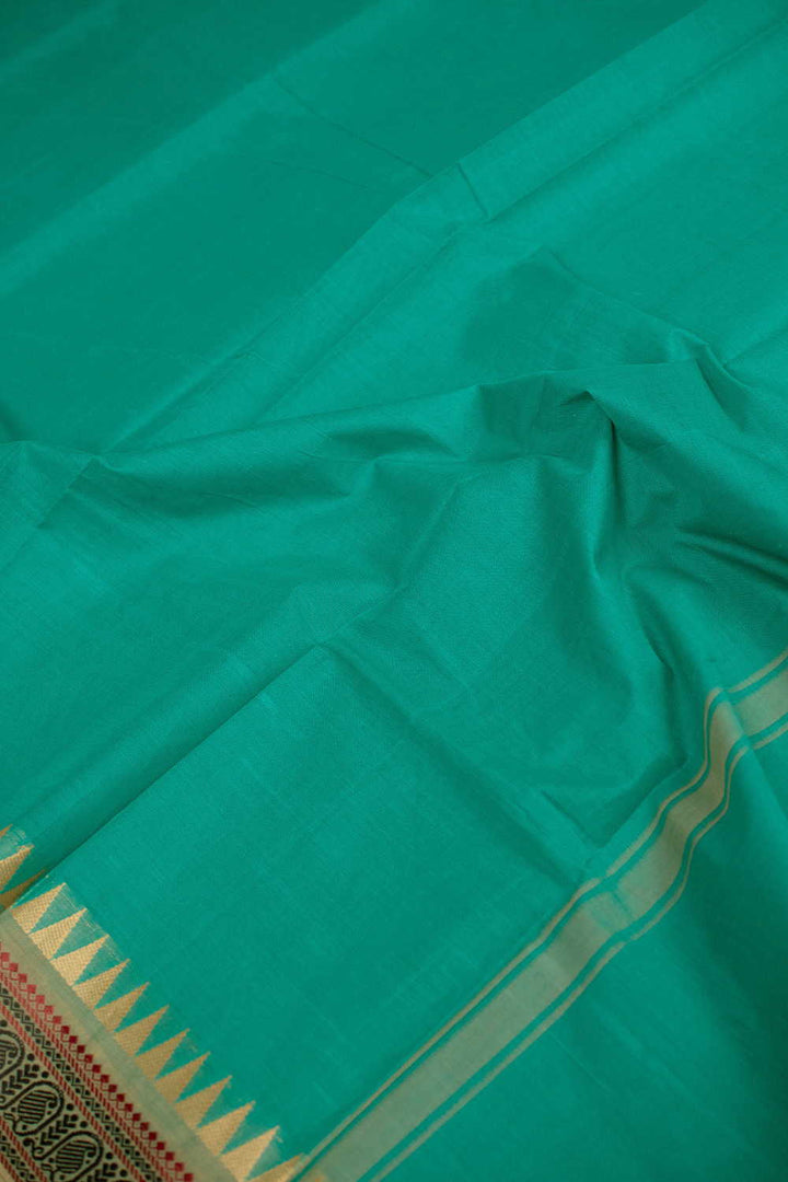 Green Kanchipuram Cotton Dupatta