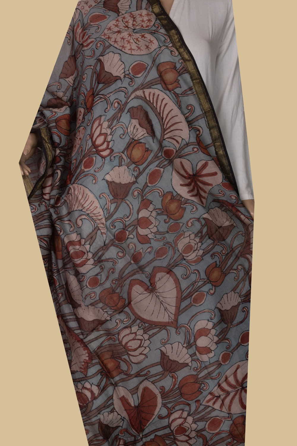 Hand Painted Dupatta - Matkatus 