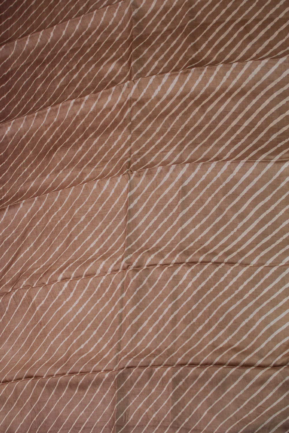 Light Brown Leheriya Tussar saree