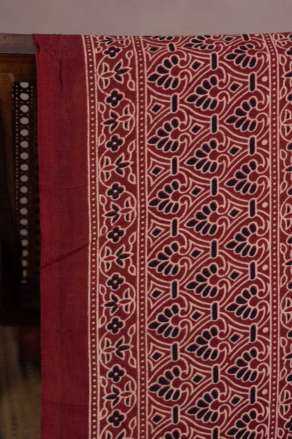 Ajrak Brush Print Fabric - Matkatus 