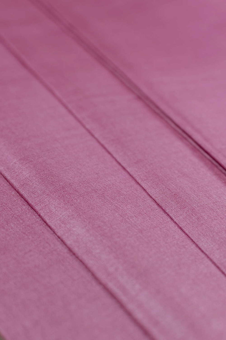 Bubblegum Pink Handwoven Tussar Fabric - 2m
