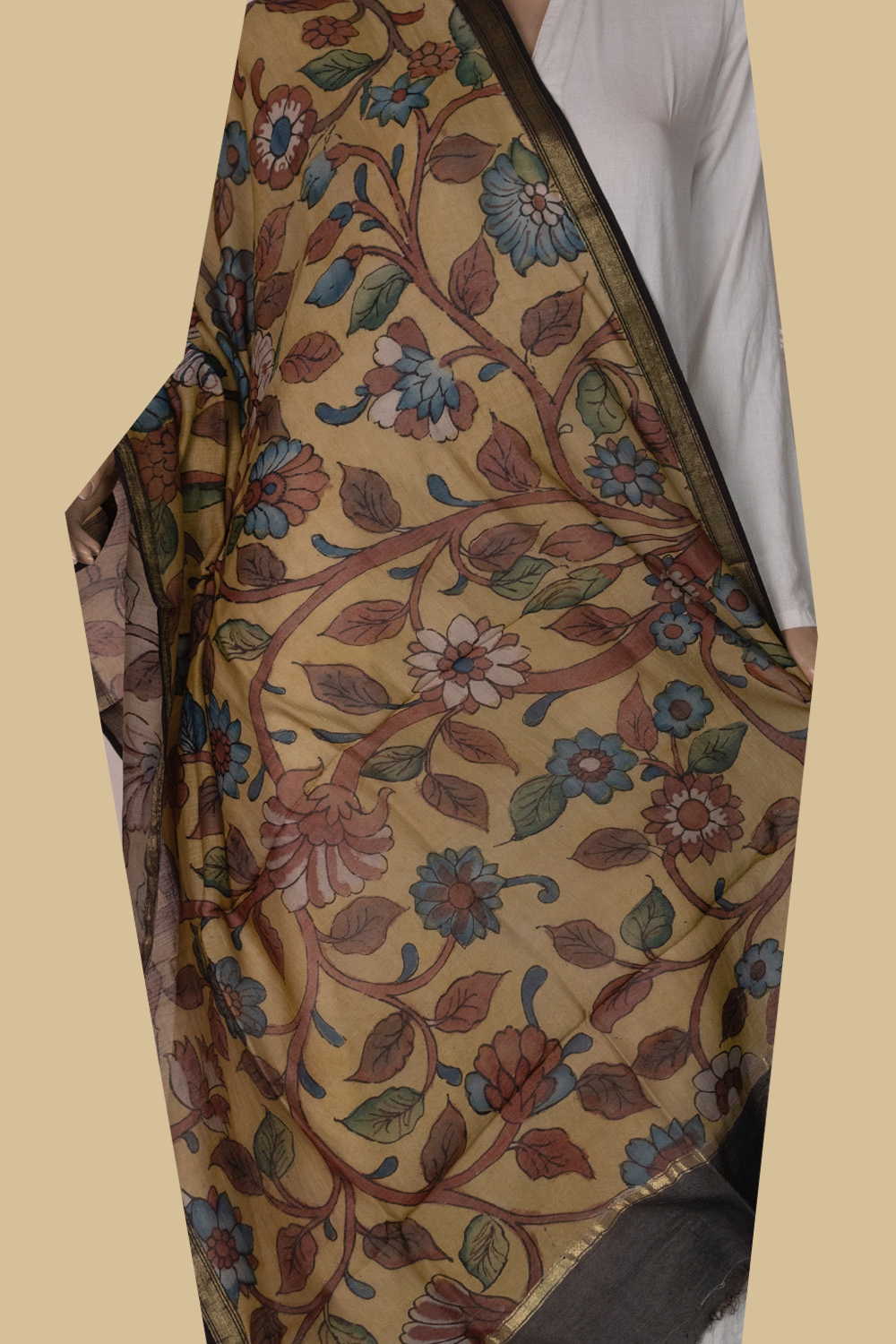 Hand Painted Dupatta - Matkatus 