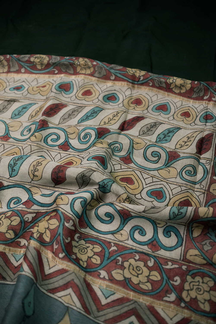 Painted Kalamkari srees - Matkatus 