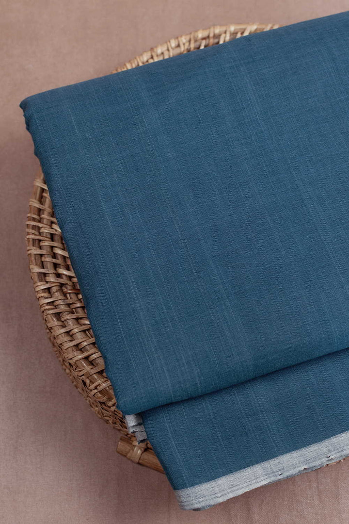 Shop Indigo Blue Handspun Cotton Fabric Online at Matkatus