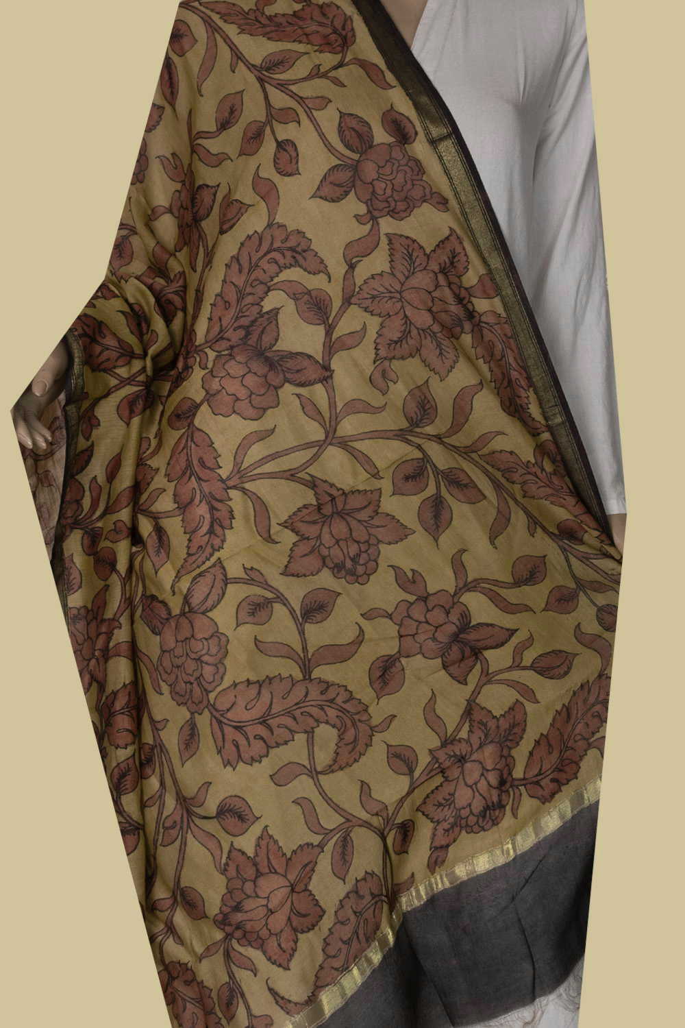 Hand Painted Dupatta - Matkatus 