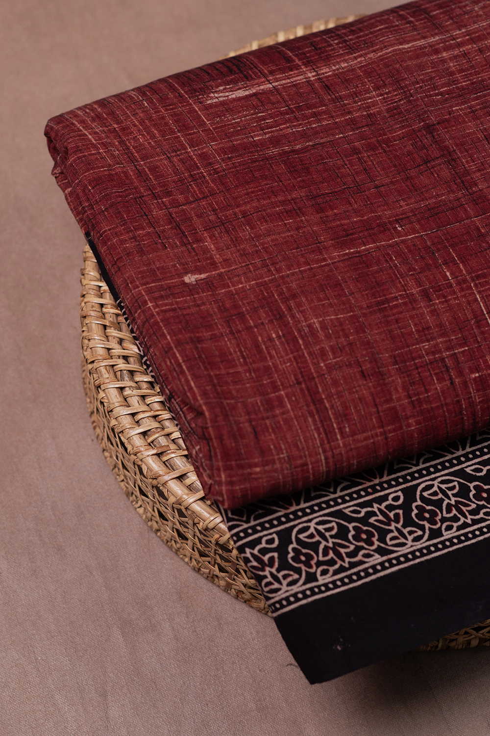 Ajrak Brush Print Fabric - Matkatus 