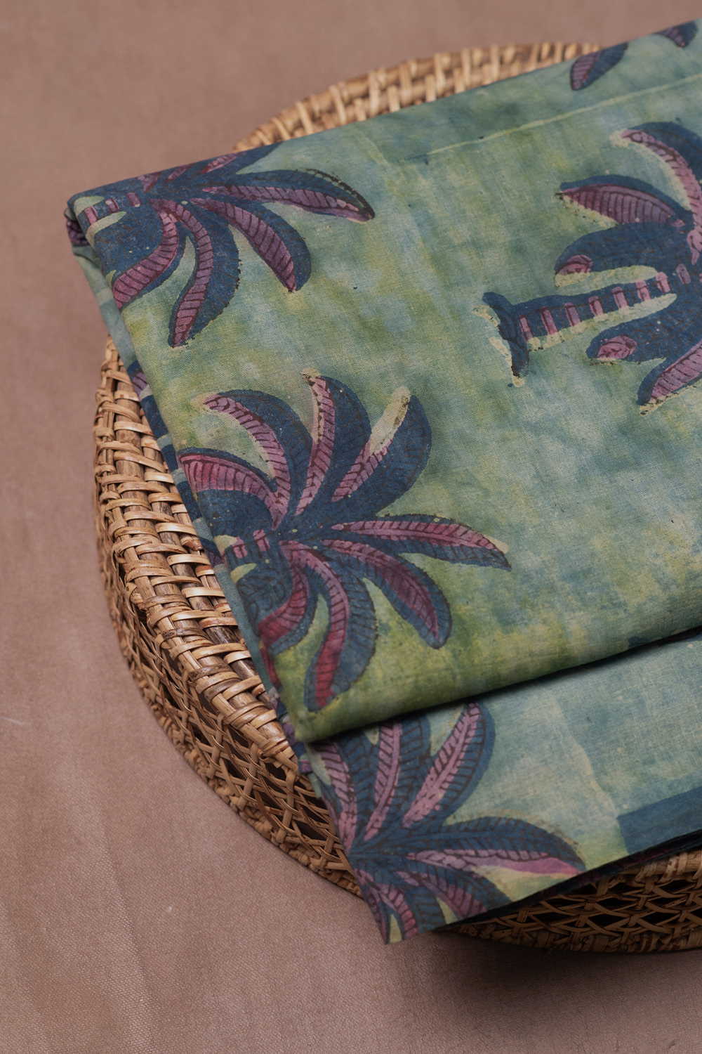 Block Printed Cotton Fabric - Matkatus 