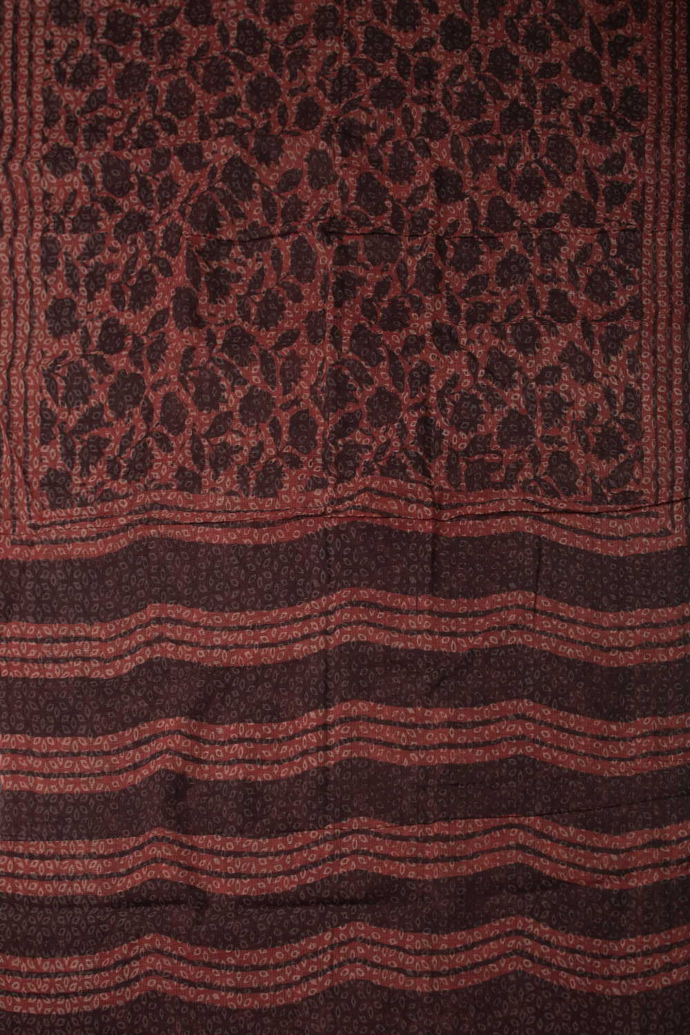 Block Printed Cotton Saree - Matkatus 