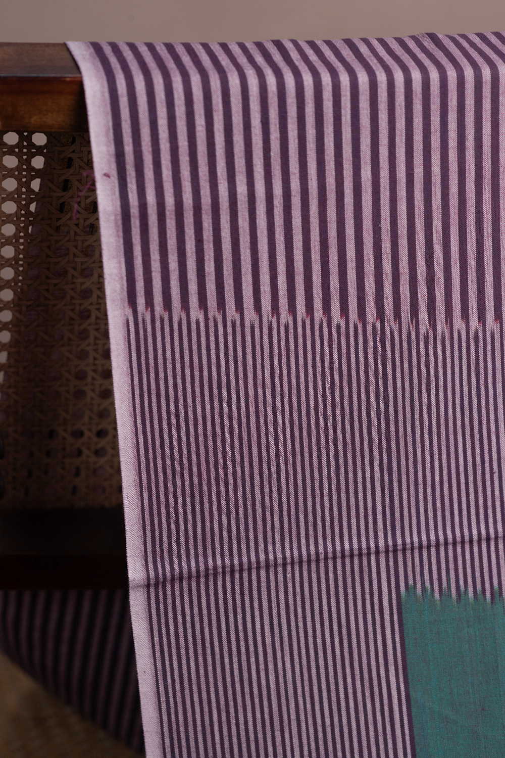 Stripe Pattern Ikat Cotton Fabric