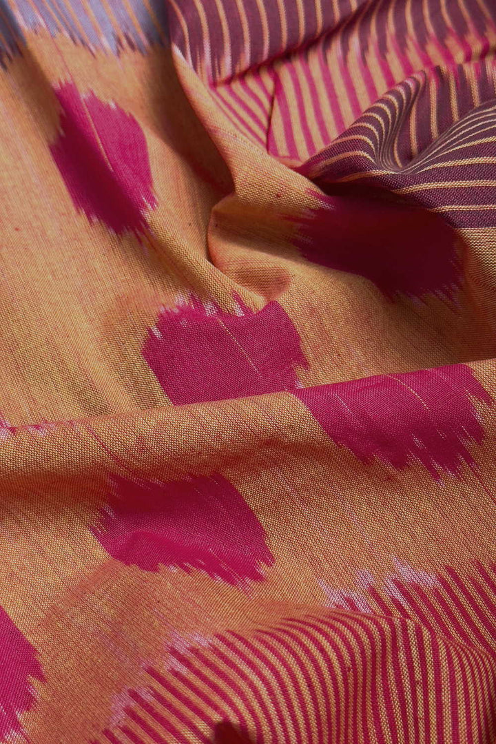 Multi - Colored Pattern Ikat Cotton Fabric - 1.6m